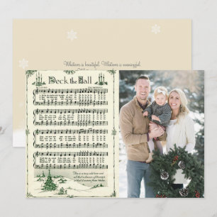 Jingle Bells kerstcadeau Foto Holiday Kaart