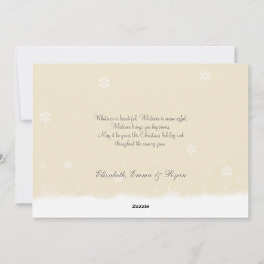 Jingle Bells kerstcadeau Foto Holiday Kaart (Achterkant)