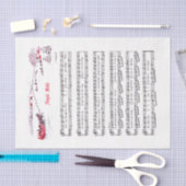 Jingle Bells kerstfeestay Carol Sheet Music Tissuepapier (Craft)