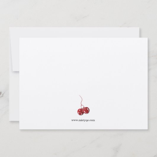 Jingle Bells kerstfeestdag Kaart (Achterkant)