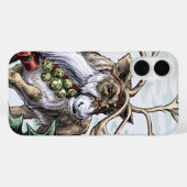 "Jingle Bells"-kerstfeestdag rendierkunst Case-Mate iPhone Case (Achterkant (horizontaal))