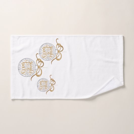 Jingle Bells kersthanddoek Handdoek (Handdoek)