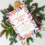 Jingle Bells Kerstmis Brunch Party Kaart<br><div class="desc">Ontdek tijdloze elegantie en betoverende design in ons prachtige bruiloft uitnodiging collectie. Elke kaart is een meesterwerk,  prachtig gemaakt om de essentie van uw speciale dag vast te leggen.</div>