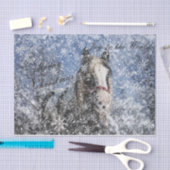 Jingle Bells-kerstontkoppelingspaard Tissuepapier (Craft)