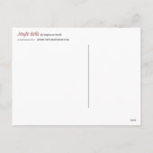 "Jingle Bells" Kerstrendier briefkaart (Achterkant)