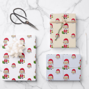 Jingle Bells met de Kerstman Inpakpapier Vel