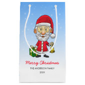 Jingle Bells met de Kerstman Klein Cadeauzakje (Voorkant)