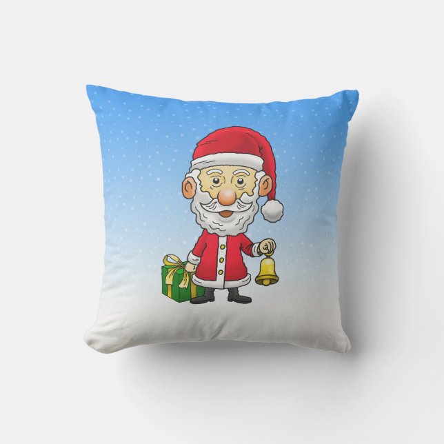 Jingle Bells met de Kerstman Kussen (Voorkant)