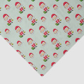 Jingle Bells met de Kerstman Tissuepapier (Detail)