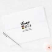 Jingle Bells (met een Spaans accent) Chingo Bells Vierkante Sticker (Envelop)