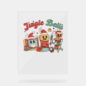 Jingle Bells Nurse, Kerstverpleegster, Grappig Ker Acryl Bord (Voorkant)