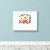 Jingle Bells Nurse, Kerstverpleegster, Grappig Ker Canvas Afdruk (Insitu (Houten vloer))