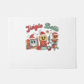 Jingle Bells Nurse, Kerstverpleegster, Grappig Ker Deurmat (Voorkant)