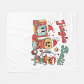 Jingle Bells Nurse, Kerstverpleegster, Grappig Ker Fleece Deken (Voorkant (Horizontaal))