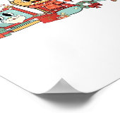 Jingle Bells Nurse, Kerstverpleegster, Grappig Ker Poster (Hoek)