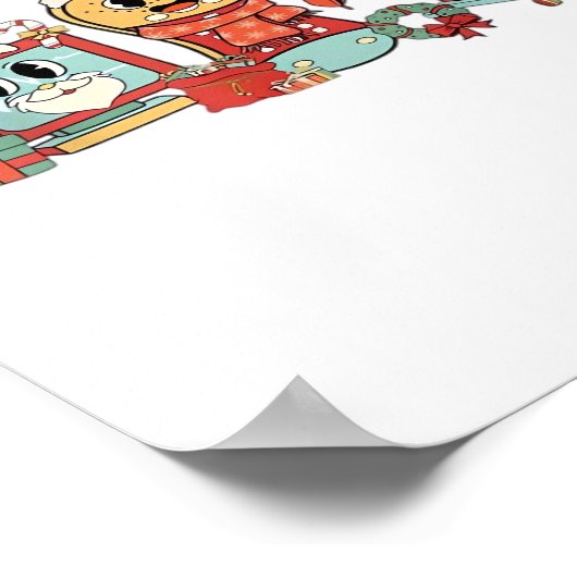 Jingle Bells Nurse, Kerstverpleegster, Grappig Ker Poster (Hoek)