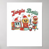 Jingle Bells Nurse, Kerstverpleegster, Grappig Ker Poster (Voorkant)
