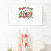 Jingle Bells Nurse, Kerstverpleegster, Grappig Ker Spandoek (Insitu)