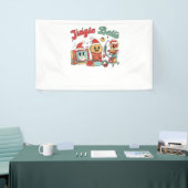Jingle Bells Nurse, Kerstverpleegster, Grappig Ker Spandoek (Beurs)