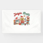 Jingle Bells Nurse, Kerstverpleegster, Grappig Ker Spandoek (Horizontaal)
