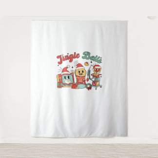 Jingle Bells Nurse, Kerstverpleegster, Grappig Ker Wandkleed