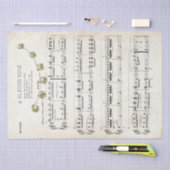 Jingle Bells on Aged Parchment with Gold Bells Tissuepapier (Craft)