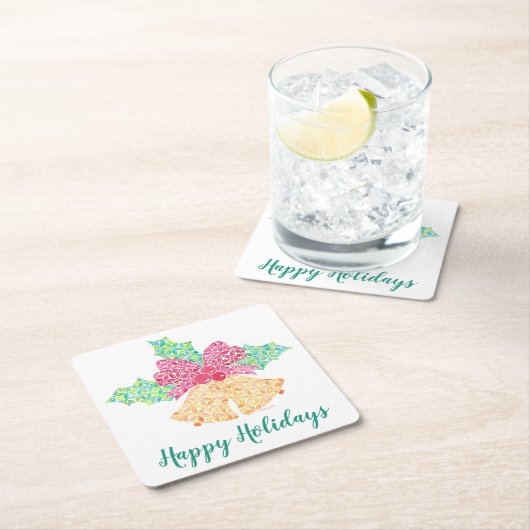 Jingle Bells-onderzetters van Sue Weidlich Kartonnen Onderzetters (Insitu)