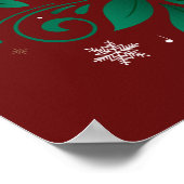 Jingle Bells over de hele weg Poster met Kerstmis  (Hoek)