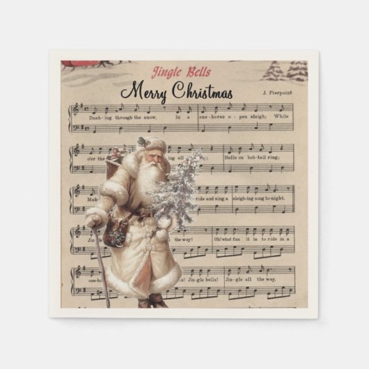 jingle bells papieren servetten (Voorkant)