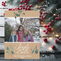 Jingle Bells Photo Card Holiday Card