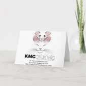 Jingle Bells Rat with bell Christmas Card Feestdagen Kaart (Achterkant)