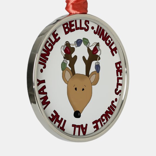 Jingle Bells Rendier Keepsake Ornament (Rechts)