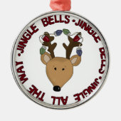 Jingle Bells Rendier Keepsake Ornament (Voorkant)