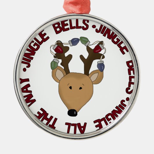 Jingle Bells Rendier Keepsake Ornament (Voorkant)