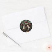  jingle bells ronde sticker (Envelop)