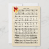 Jingle Bells  Sheet Music, Gold Bells Red Feestdagenkaart (Voorkant)