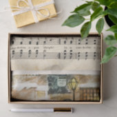 Jingle Bells Sheet Music Horse Sleigh Holiday Tissuepapier (Geschenk)