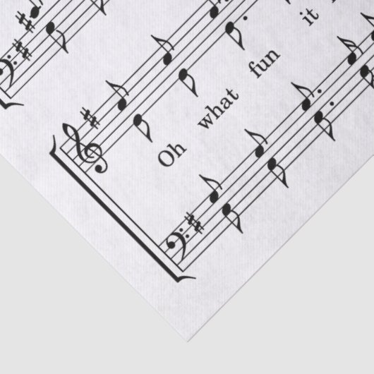 jingle bells sheet music tissue papier