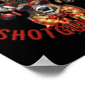 Jingle Bells Shotgun Shells Funny Hunting Hunter Poster (Hoek)