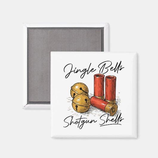 Jingle Bells Shotgun Shells (on Back)  Magneet (Voorkant / Achterkant)