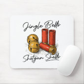 Jingle Bells Shotgun Shells (on Back)  Muismat (Met muis)