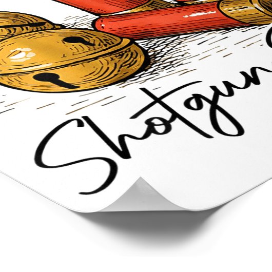 Jingle Bells Shotgun Shells (on Back)  Poster (Hoek)