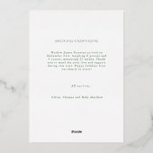 Jingle Bells Tiny Toes Foto Baby Aankondiging (Achterkant)