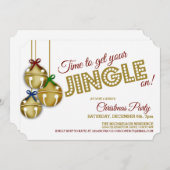 Jingle Bells - Uitnodiging voor kerstfeest (Voorkant / Achterkant)