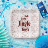 Jingle Bells Vakantie Kerstmis Papieren Bordje (Feest)