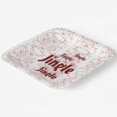 Jingle Bells Vakantie Kerstmis Papieren Bordje (Gebogen)