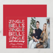 Jingle Bells Wenskaart met kerstfoto's