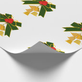 Jingle Bells White Wrapping Paper Cadeaupapier (Hoek)
