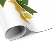 Jingle Bells White Wrapping Paper Cadeaupapier (Rol Hoek)