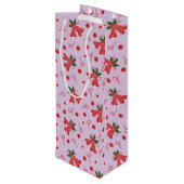 Jingle Bells Wijn Cadeautas (Achterkant Gekanteld)